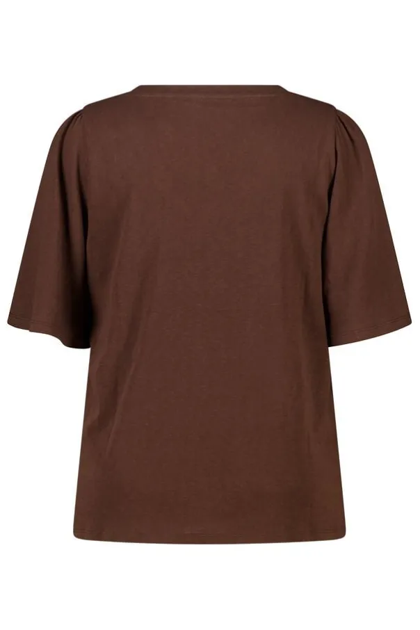 T-shirt met v-hals