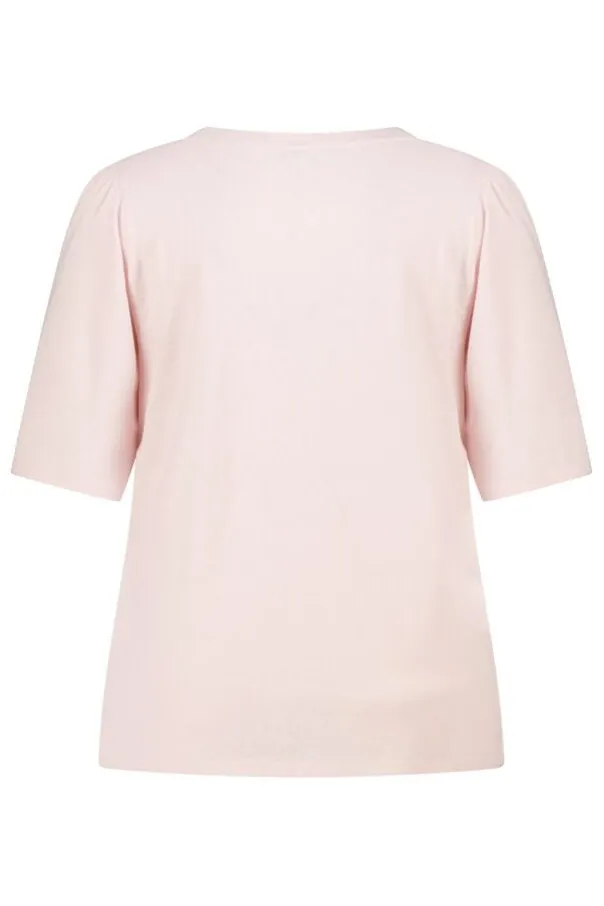 T-shirt met v-hals