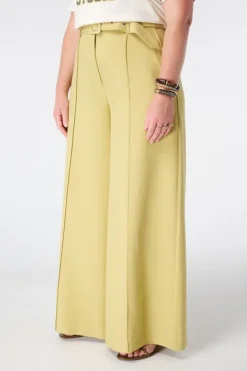 Wide leg broek met ceintuur