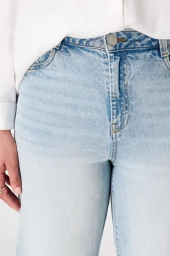 Wide leg jeans met hoge taille