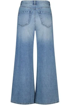 Wide leg jeans met hoge taille