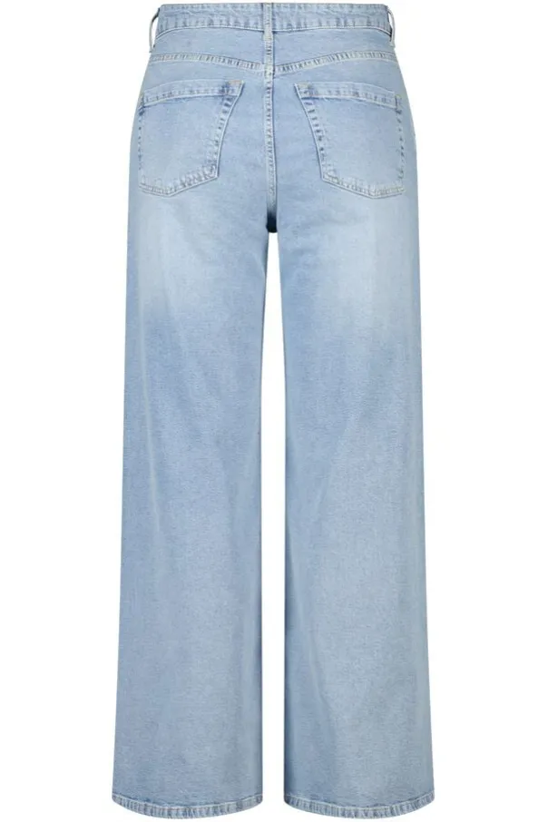 Wide leg jeans met parels