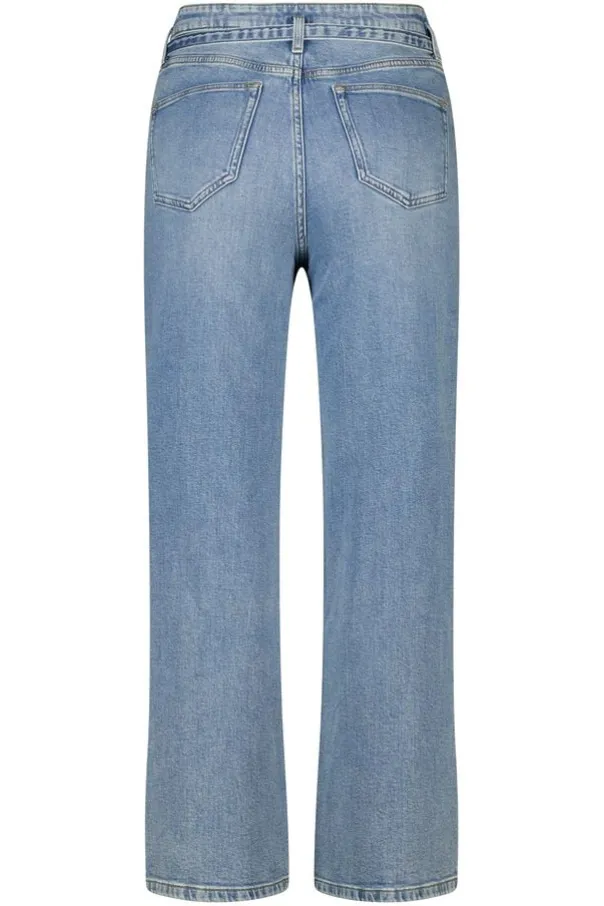 Wide leg jeans met riempje