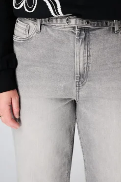 Wide leg jeans met riempje