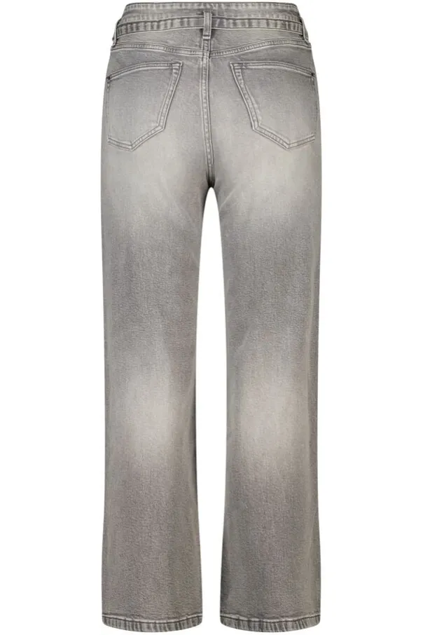 Wide leg jeans met riempje