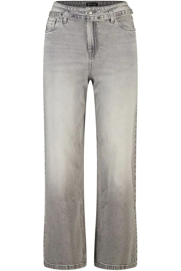 Wide leg jeans met riempje