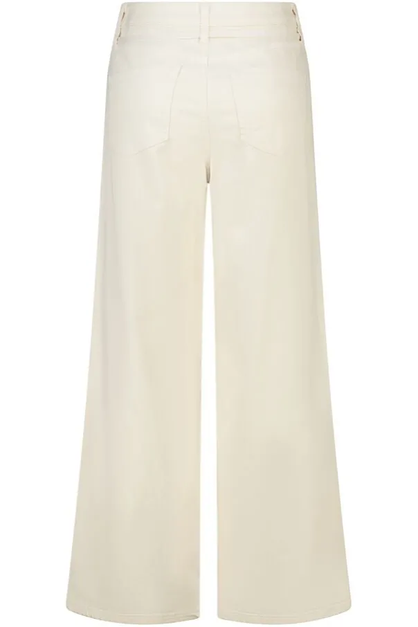 Wide leg jeans met strikkoord