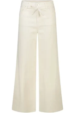 Wide leg jeans met strikkoord