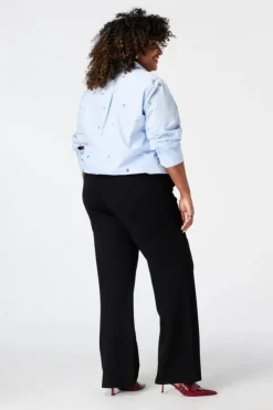 Wide leg pantalon