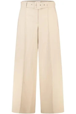Wide leg pantalon met ceintuur