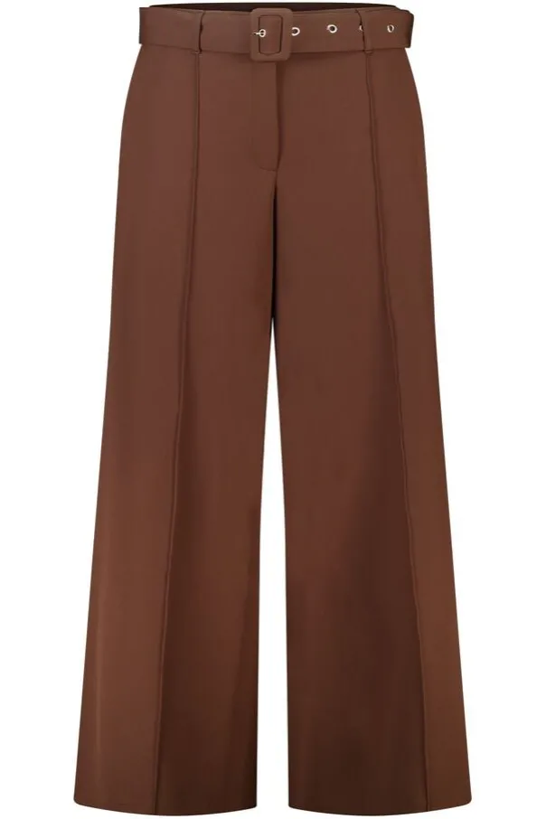 Wide leg pantalon met ceintuur