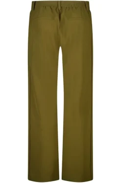 Wide-leg pantalon met zijstreep