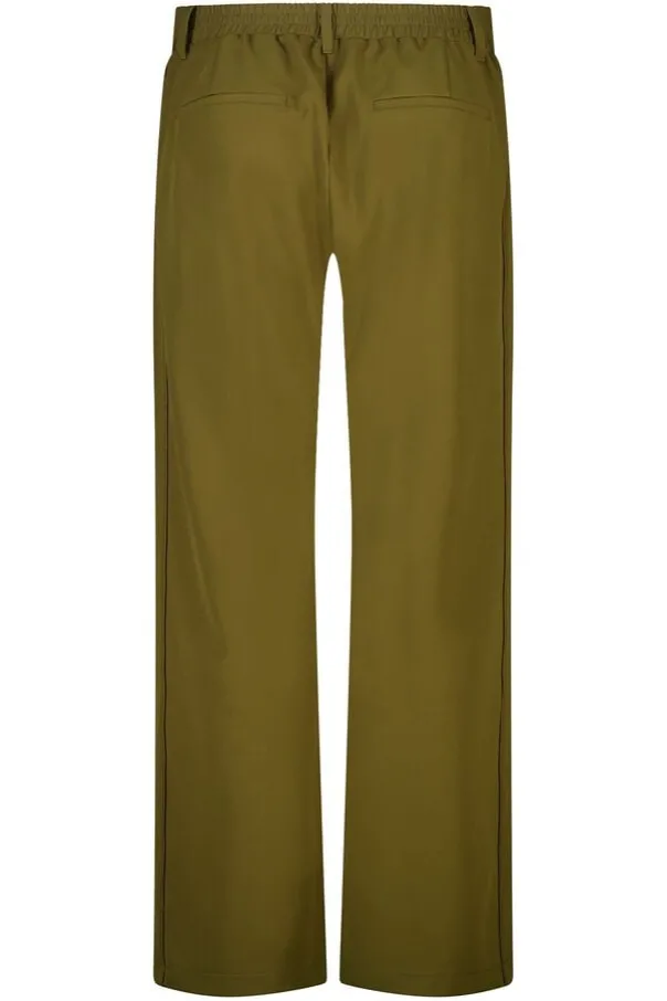 Wide-leg pantalon met zijstreep